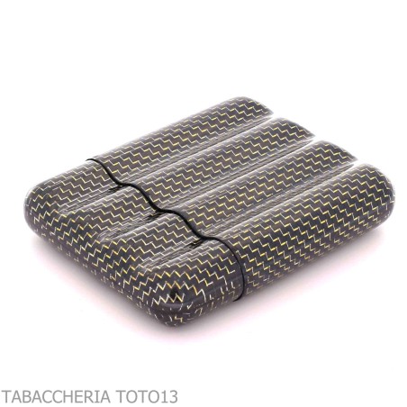 Estuche para puros de bolsillo en titanio y fibra de carbono - Accesorios para cigarros toscanos