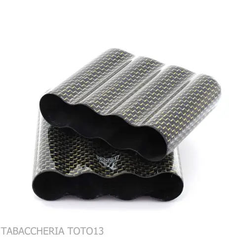 Pocket cigar case in titanium and carbon fiber - Accessories for Tuscan Cigars