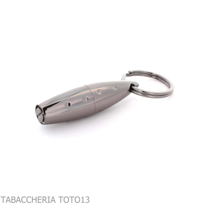 Lubinski - Lubinski cigares de trou d'olive 8mm brossé titane avec porte-clés