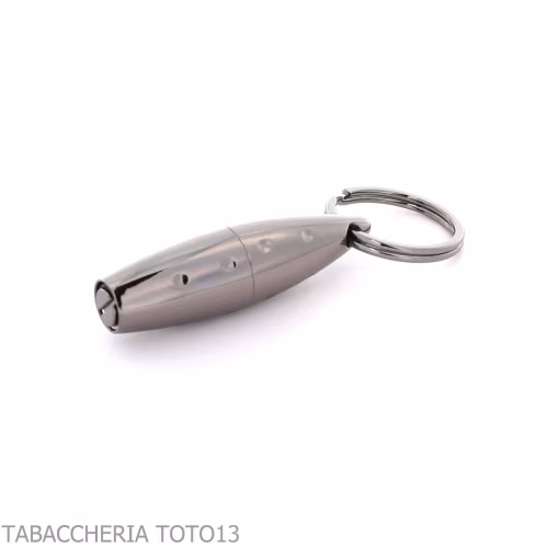 Perforadora de puros Lubinski de titanio de 8 mm con forma de oliva y llavero-Cortador de cigarros y cortador y guillotinas