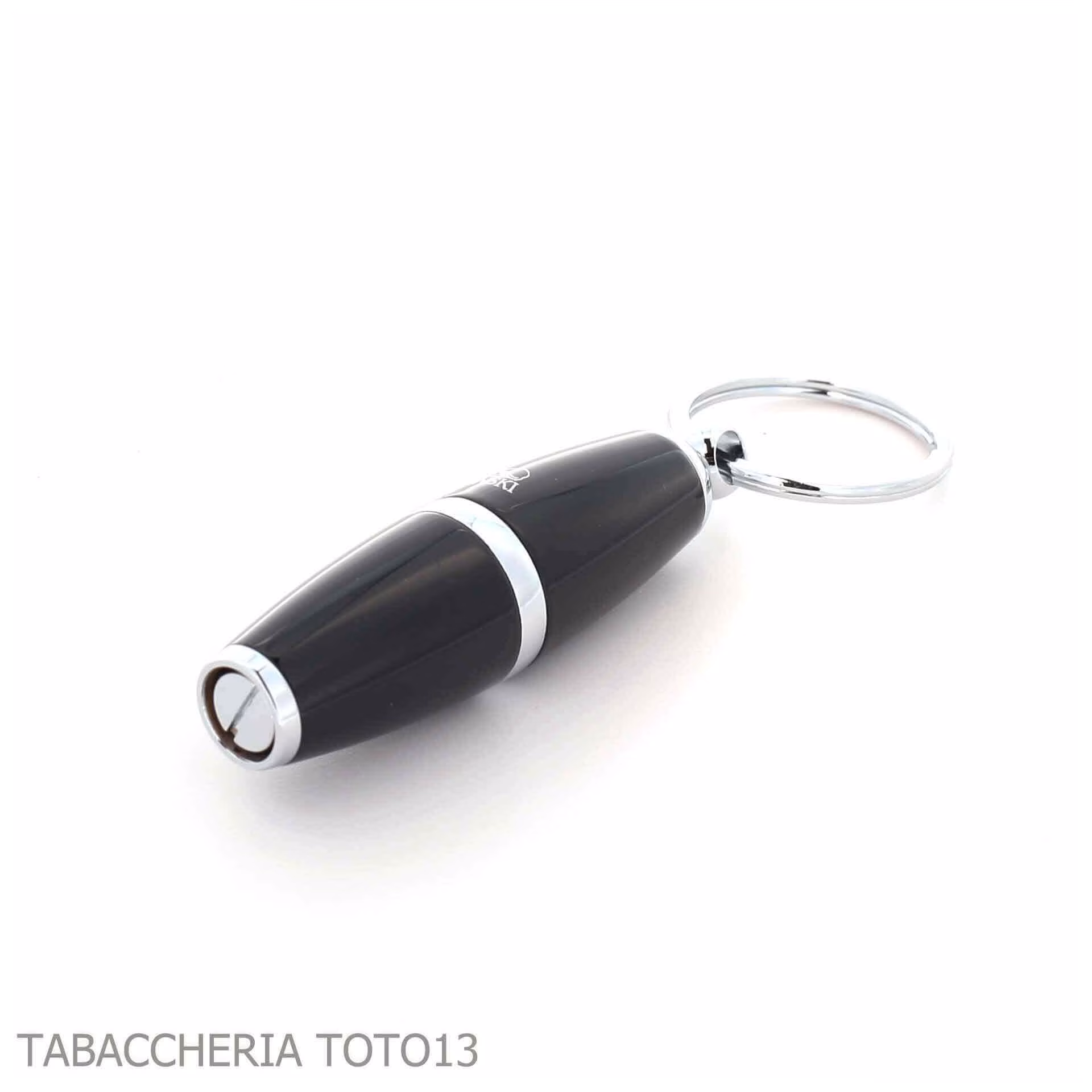 Perforadora de puros Lubinski Olive, 8 mm, laca negra, con llavero - Accesorios Del Cigarro