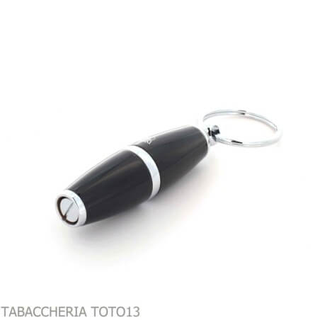 Lubinski Buca Cigares OLIVE 8mm Laque noire avec porte-clés Lubinski Coupe-cigares et guillotines
