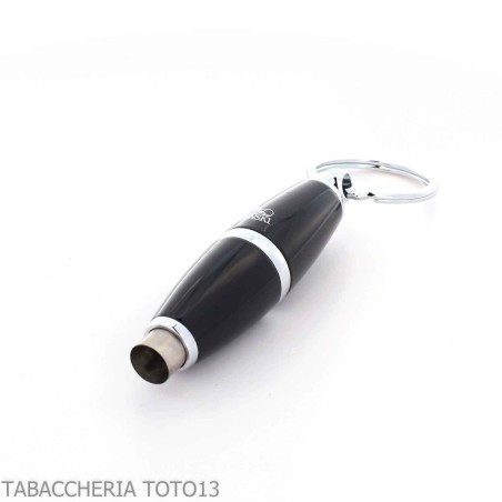 Perforadora de puros Lubinski Olive, 8 mm, laca negra, con llavero - Accesorios Del Cigarro