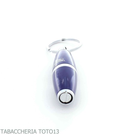 Perforateur à cigares Lubinski 8 mm, laque bleue, avec anneau porte-clés - Accessoires Cigare - Métal