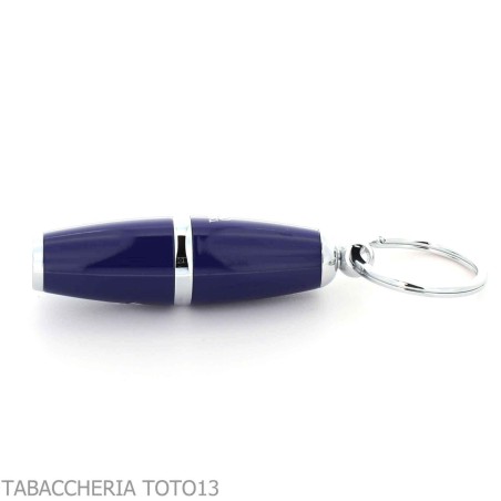 Perforateur à cigares Lubinski 8 mm, laque bleue, avec anneau porte-clés - Accessoires Cigare - Métal