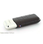 Etui à cigares St. Dupont Dandy en métal et cuir marron 2 places - Accessoires Cigare - Métal