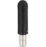 St. Dupont Dandy cigar case in metal and black leather 1 places - Accessories Cigar - Metal