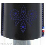 St. Dupont portasigari Derby in metallo e pelle nera con decoro 2 posti - Accessori Per Sigari