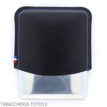 St. Dupont Derby custodia per cigarillos in metallo e pelle nera con decoro 8 posti - S.t. Dupont