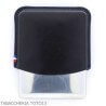 Estuche para puritos St. Dupont Derby en metal y cuero negro con decoración 8 plazas - S.t. Dupont
