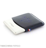 St. Dupont Derby Zigarillos Etui aus Metall und schwarzem Leder mit Dekoration 8 Plätze - Zubehör Für Zigaretten Und Rolling