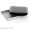 Estuche para puritos St. Dupont Derby en metal y cuero negro con decoración 8 plazas - S.t. Dupont