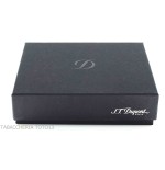 St. Dupont Derby Zigarillos Etui aus Metall und schwarzem Leder mit Dekoration 8 Plätze - Zubehör Für Zigaretten Und Rolling