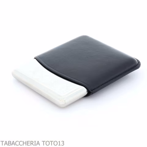 St. Dupont custodia per cigarillos in metallo e pelle nera 8 posti - Accessori Per Sigarette e Rolling