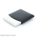 Estuche para puritos St. Dupont en metal y cuero negro 8 plazas - Accesorios Para Cigarrillos y Laminado