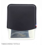Estuche para puritos St. Dupont en metal y cuero negro 8 plazas - Accesorios Para Cigarrillos y Laminado
