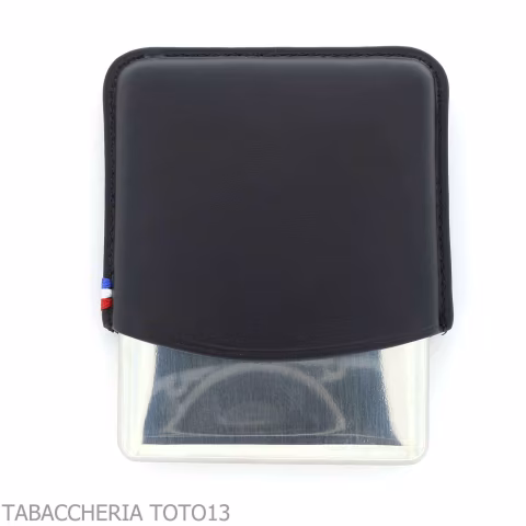 St. Dupont custodia per cigarillos in metallo e pelle nera 8 posti - Accessori Per Sigarette e Rolling
