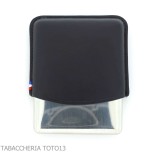 Estuche para puritos St. Dupont en metal y cuero negro 8 plazas - Accesorios Para Cigarrillos y Laminado