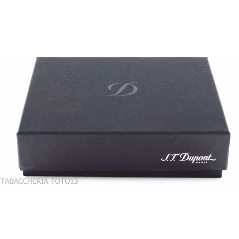 St. Dupont custodia per cigarillos in metallo e pelle nera 8 posti - Accessori Per Sigarette e Rolling