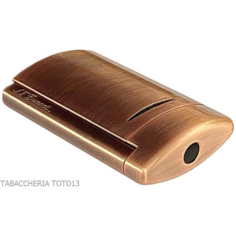 St Dupont minijet lighter in brushed copper - S.t. Dupont