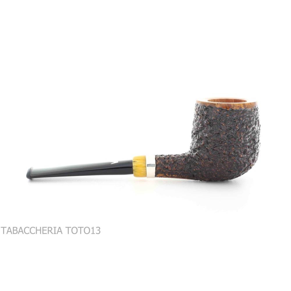Pipe Fiamma di Re Billiard in briar partially rustic - Tobacco Pipes - Natural root
