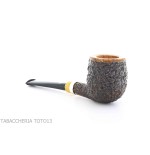 Pipe Fiamma di Re Billiard in briar partially rustic - Tobacco Pipes - Natural root