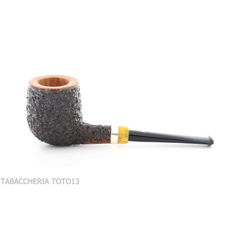 Pipe Fiamma di Re Billiard in briar partially rustic - Tobacco Pipes - Natural root
