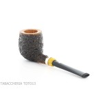 Pipe Fiamma di Re Billiard in briar partially rustic - Tobacco Pipes - Natural root