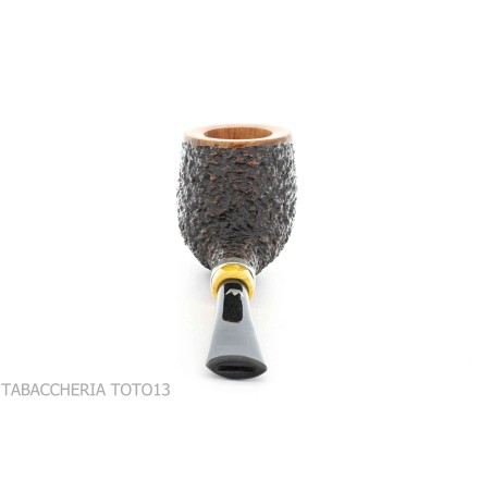 Pipe Fiamma di Re Billiard in briar partially rustic - Tobacco Pipes - Natural root