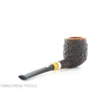 Pipe Fiamma di Re Billiard in briar partially rustic - Tobacco Pipes - Natural root