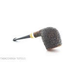 Pipe Fiamma di Re Billiard in briar partially rustic - Tobacco Pipes - Natural root