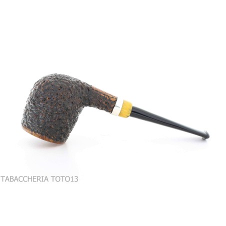 Pipe Fiamma di Re Billiard in briar partially rustic - Tobacco Pipes - Natural root