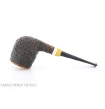 Pipe Fiamma di Re Billiard in briar partially rustic - Tobacco Pipes - Natural root