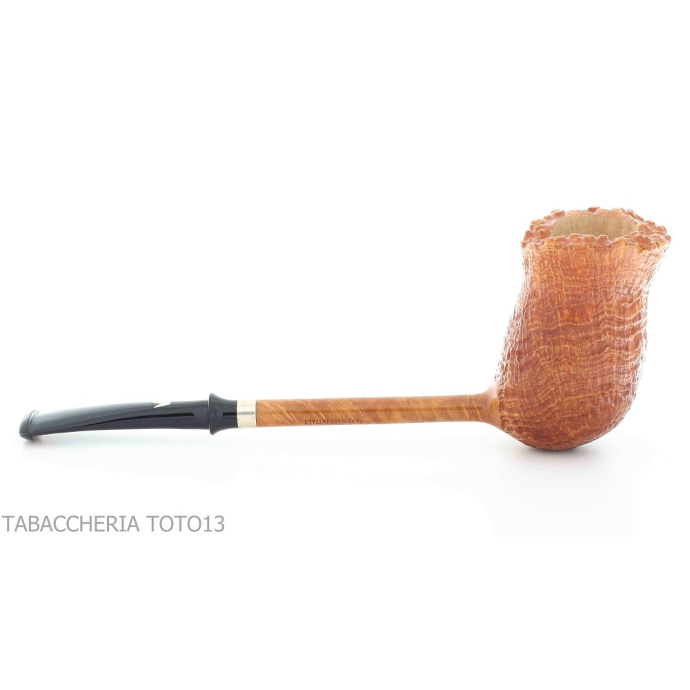 Flame of King Pipe Serie de lápices en brezo pulido con chorro de arena - Pipas de Tabaco