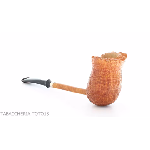 Flame of King Pipe Serie de lápices en brezo pulido con chorro de arena - Pipas de Tabaco