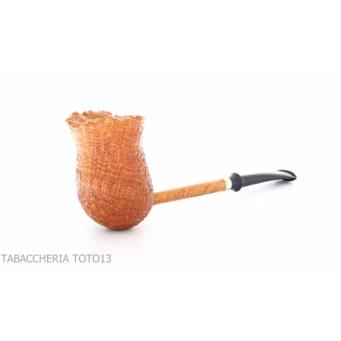 Flame of King Pipe Serie de lápices en brezo pulido con chorro de arena - Pipas de Tabaco