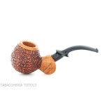 Fiamma di Re Erica bent Apple shape in rustic briar - Tobacco Pipes - Natural root