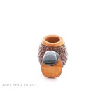 Fiamma di Re Erica forme pomme courbée en bruyère rustique - Pipe Pour le Tabac - Racine naturelle