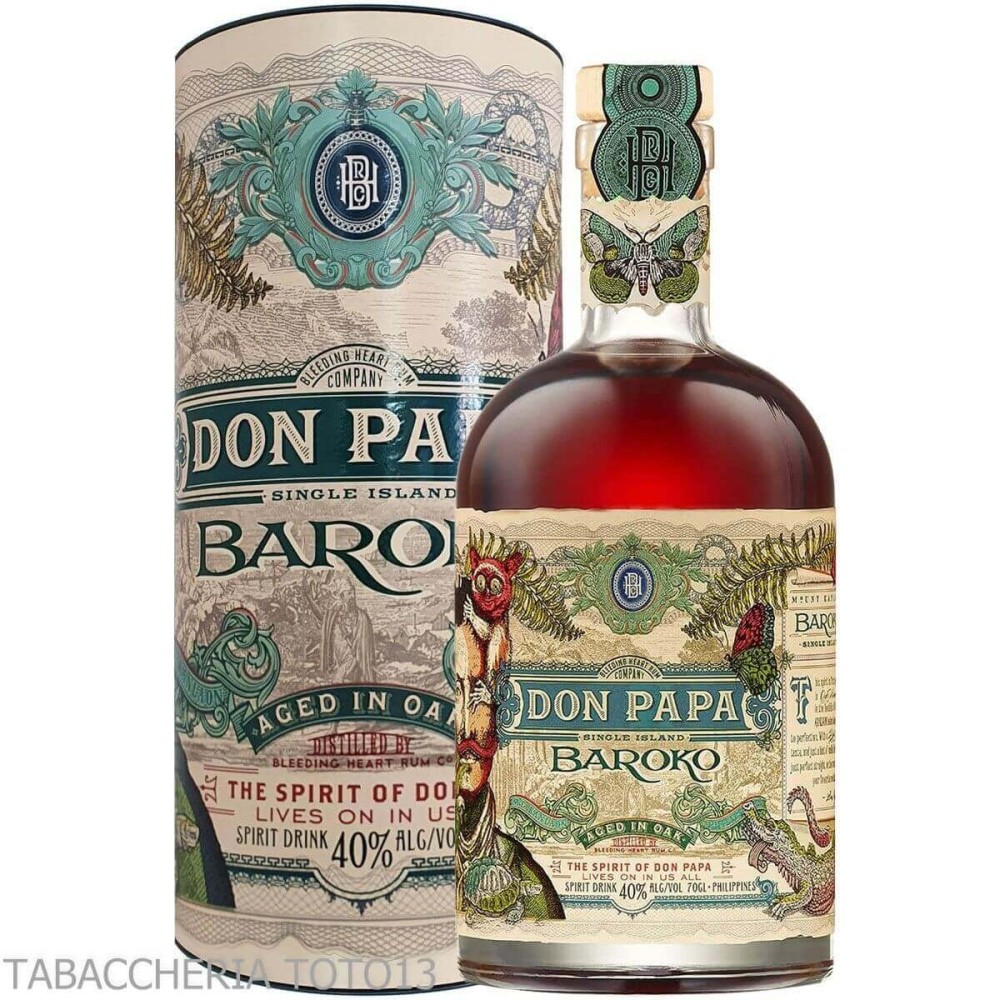 Don Papa Baroko rum 7 y.o. Vol.40% Cl.70 - Distillati