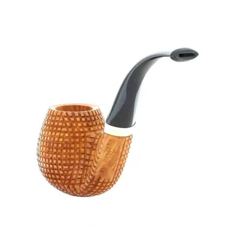 Fiamma di Re tobacco pipe shape Apple curve pixel series - Tobacco Pipes - Natural root