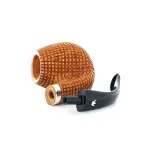 Fiamma di Re tobacco pipe shape Apple curve pixel series - Tobacco Pipes - Natural root