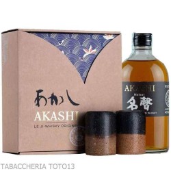 Akashi Meisei Japanese blended whisky mit zwei Gläsern Vol.40% Cl.50