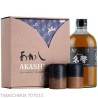 Akashi Meisei Japanese blended whisky with two glasses Vol.40% Cl.50