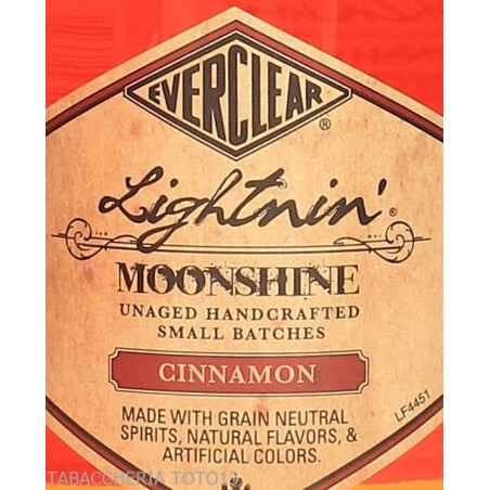 Moonshine Lightnin Everclear Cinnamon Vol.35% Cl.50 Everclear Moonshine Bourbon