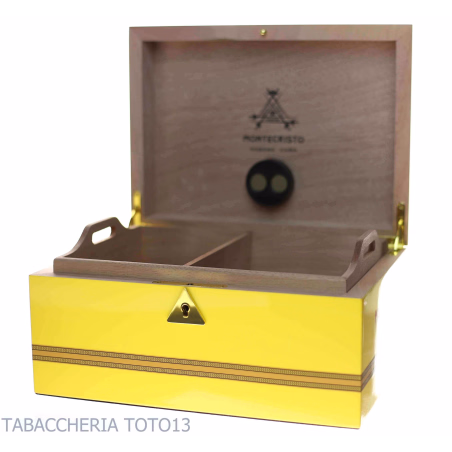 Montecristo Habanos befeuchtete Box, Humidor für 40 Zigarren - Zubehör Cigar