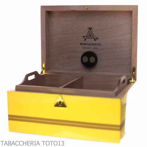 Caja humidificada montecristo habanos, humidificador para 40 puros - Accesorios Del Cigarro