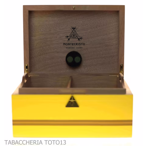 Montecristo Habanos befeuchtete Box, Humidor für 40 Zigarren - Zubehör Cigar
