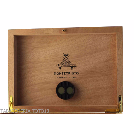 Montecristo Habanos befeuchtete Box, Humidor für 40 Zigarren - Zubehör Cigar