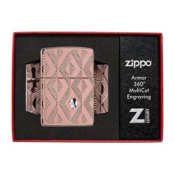 Zippo Geometric Diamond Pattern Design