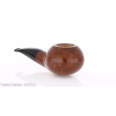Pipe Brebbia Fat Bob polished walnut, slightly curved mouthpiece mod.2112 - Tobacco Pipes - Natural root